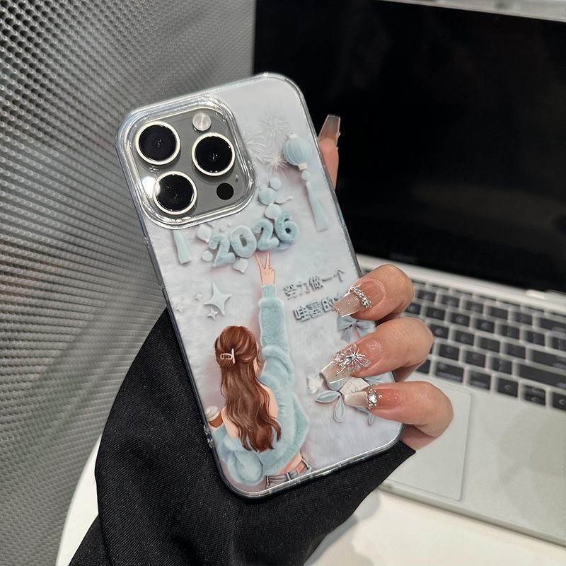 🌽Lucy🌽เคสโทรศัพท์มือถือ เคสไอโฟน ตกแต่งกลิตเตอร์กันกระแทก IPhone 17 11 15 12 7Plus 14 13Pro Max XR 14 8 7 Plus X XS Max - รูปที่ 2