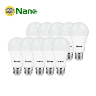 **10 หลอด** NANO หลอดประหยัดไฟ LED bulb ขนาด 7w 9w 12w 15w 18w 25w แสงขาว แสงวอร์ม แสงคูลไวท์ แอลอีดี หลอดไฟ