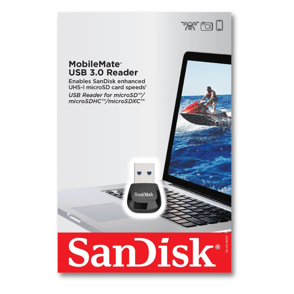 (ส่งด่วน) SANDISK Card Reader MobileMate USB3.0 for MicroSDXC/SDHC (170MB) ตัวอ่านการ์ด micro SDcard