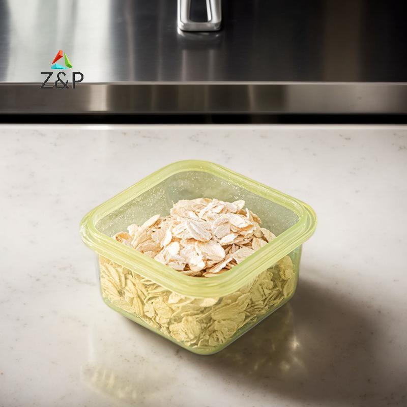 Z&P 4 ชิ้น/เซ็ตมินิภาชนะเก็บอาหาร,60ml เครื่องปรุงรสซอสคอนเทนเนอร์พร้อมฝาปิดรั่ว,ตู้แช่แข็งขนาดเล็ก 