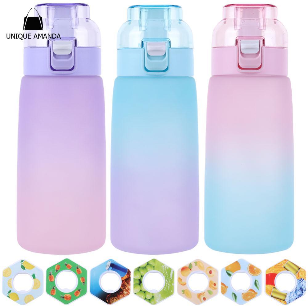 ขวดน้ําลมขนาด 600 มล. พร้อมขวดน้ํากลิ่น ฟลาโวร์ Pods 7 ขวดขวดน้ํากีฬา