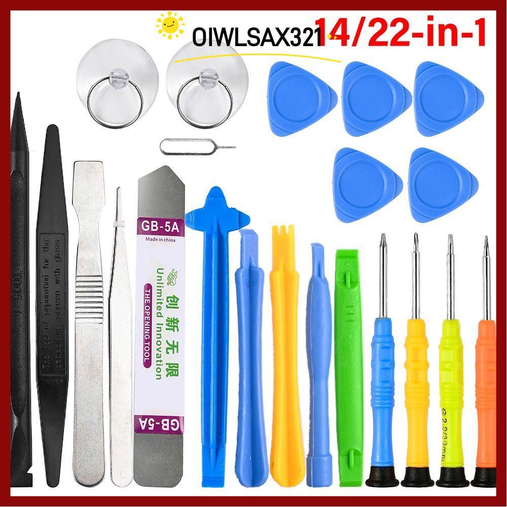 OIWLSAX321 โทรศัพท์ถอดเครื่องมือ,คู่มือ 14/22-in-1 โทรศัพท์มือถือซ่อมเครื่องมือ,ปฏิบัติมือเปิดหน้าจอ