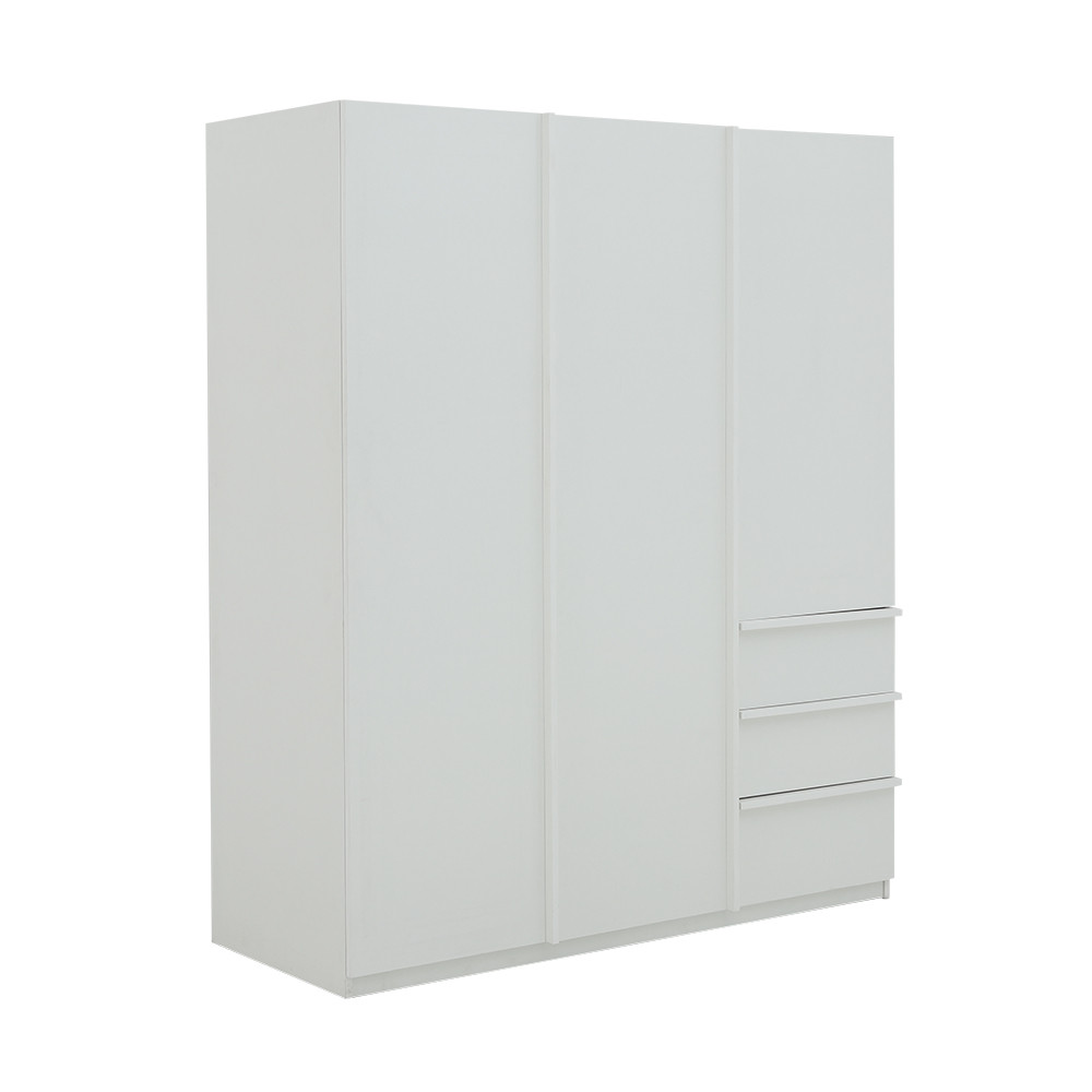 INDEX LIVING MALL ตู้เสื้อผ้า 3 บาน รุ่นซิโน่-M - สีขาว