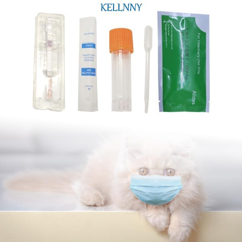 Kellnny แมวสุนัข Distector Parvovirus Detection Strip การทดสอบที่ถูกต้องสําหรับสัตว์เลี้ยง CDV CPV F