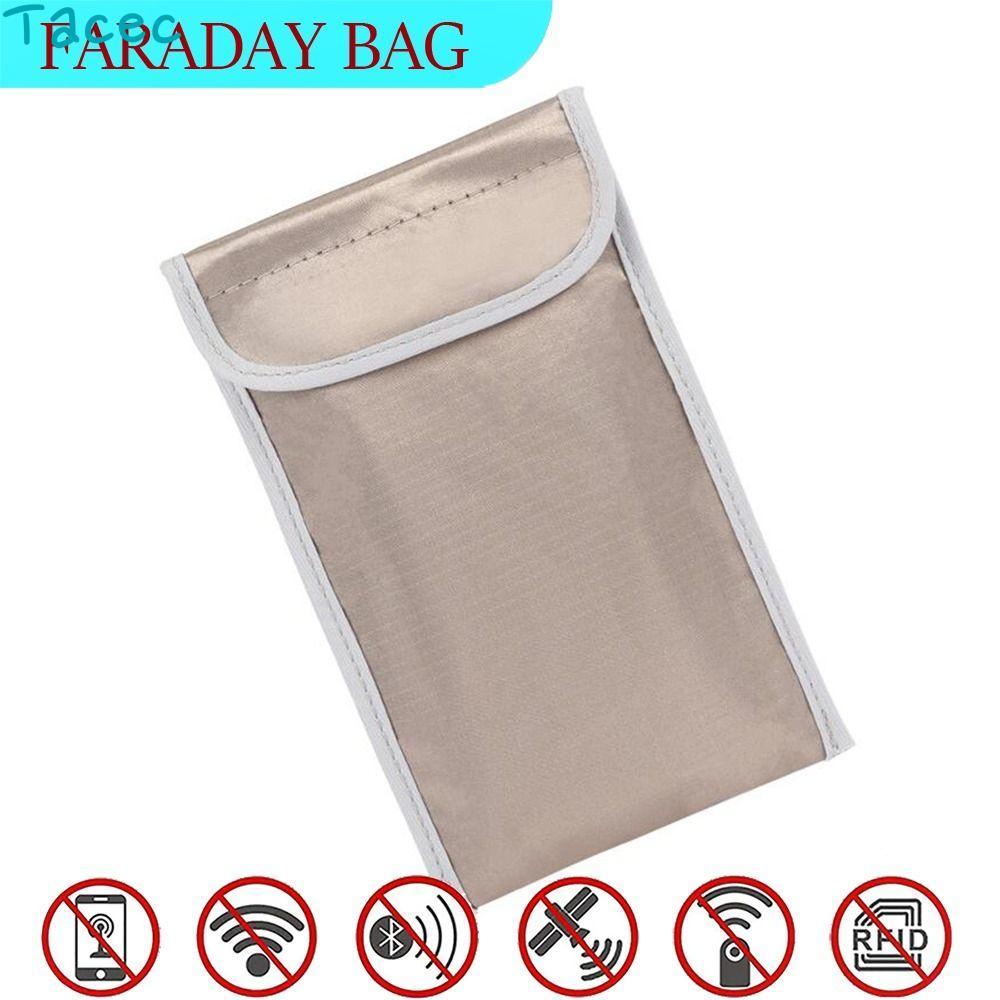 ANAMA Faraday Bag, Signal Blocking IC Magnetic Card Shield Bag Pouch, Portable Anti-tracking Mobile 