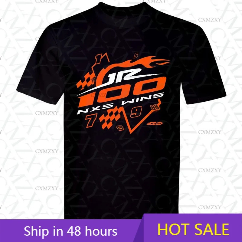 เสื้อยืด JR Motorsports 100 Wins Xfinity Series สีดำ
