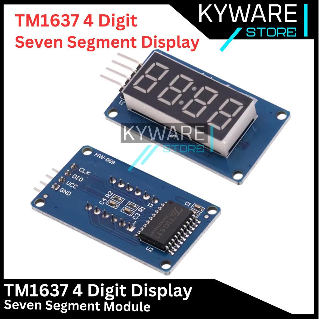 KYWARE TM1637 Digital Seven Segment 7 Segment LED 4 หลักนาฬิกาโมดูลจอแสดงผลสําหรับ Arduino