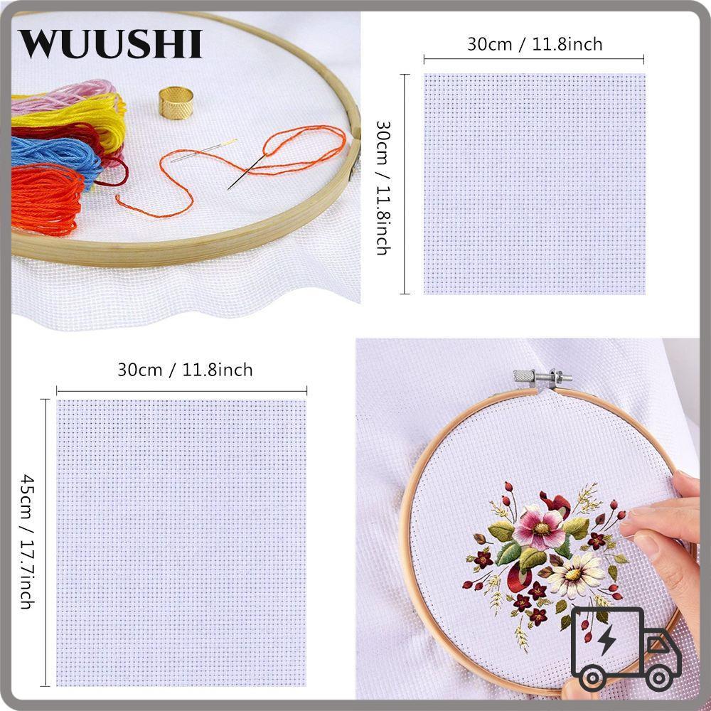 WUSHI Aida Cloth Craft Cotton DIY Handmade Cross