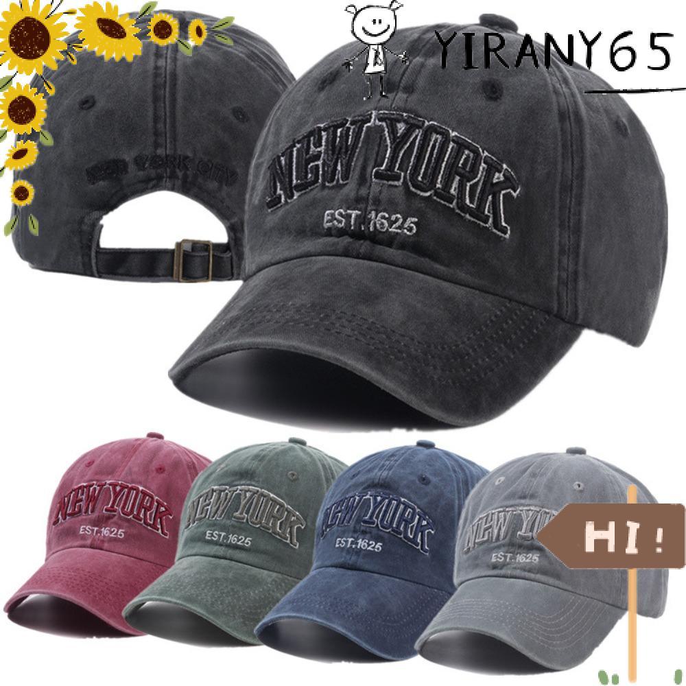 YIRAN Distressed Faded Cap Vintage ปรับแฟชั่นเบสบอลหมวก