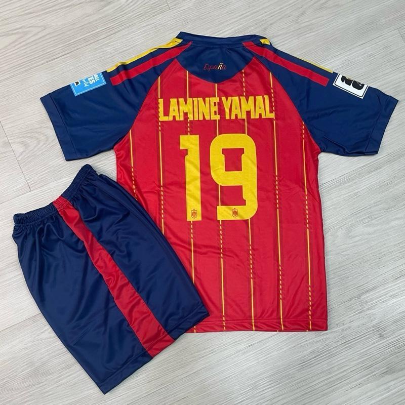 ชุดฟุตบอลเด็กพิมพ์ Lamine Yamal World Cup Edition 2026 เสื้อฟุตบอลเด็ก Lamine Yamal เด็กเจอร์ซีย์ชุด