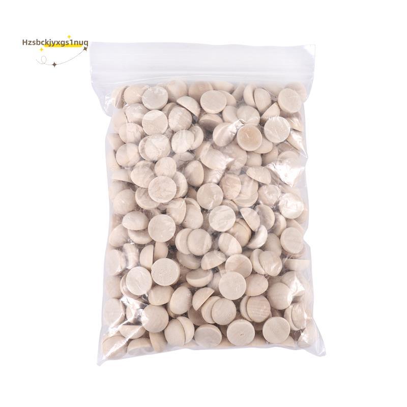 Hzsbckjyxgs1uq300Pcs แยกไม้ลูกยังไม่เสร็จครึ่งลูกไม้ครึ่งรอบหัตถกรรมลูกสําหรับ DIY Craft Arts 15 มม.
