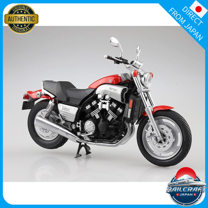 AOSHIMA Skynet 1/12 Finished Bike Yamaha Vmax Fire Red