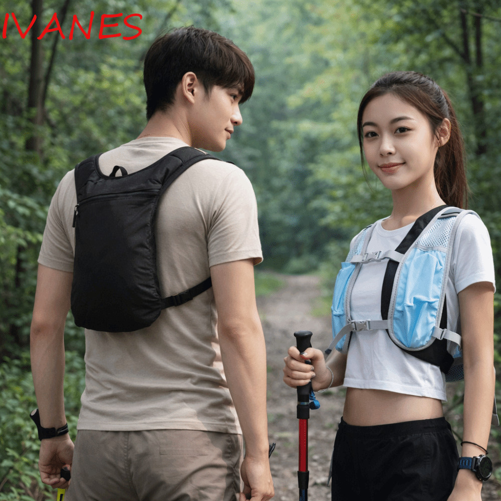 IVANES Running Hydration Vest Bag, Breathable Strap Cushion Strap Outdoor Running Vest, Nylon Materi