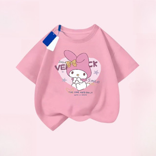 【จัดส่งภายใน 24 ชั่วโมง】 เสื้อยืดเด็ก / ผ้าฝ้าย 100% / ลาย M…