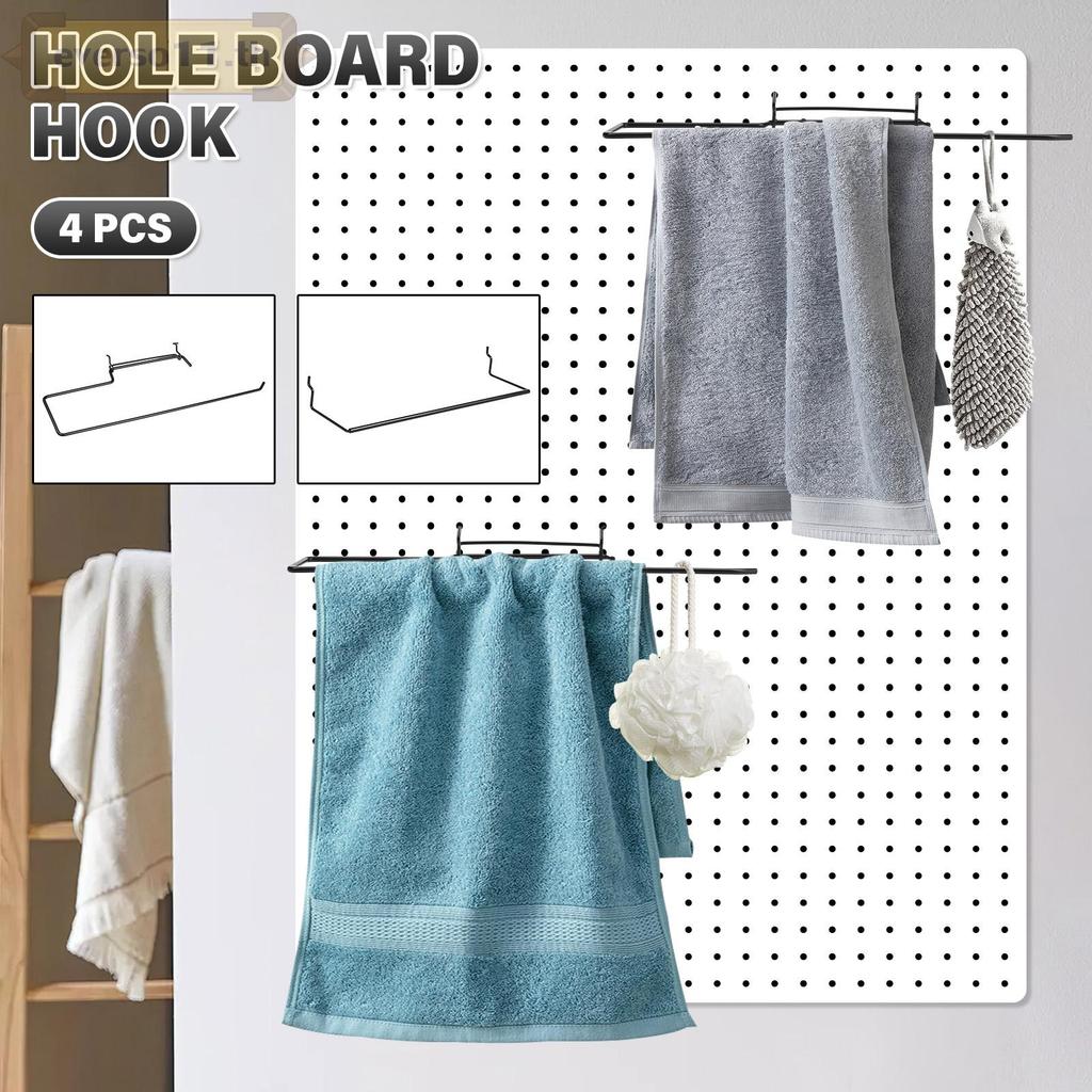 4 แพ็คเหล็ก Pegboard กระดาษผ้าเช็ดตัวกันน้ํา Pegboard กระดาษม้วนพื้นผิวชุบสังกะสีสําหรับ Home SHOPTK