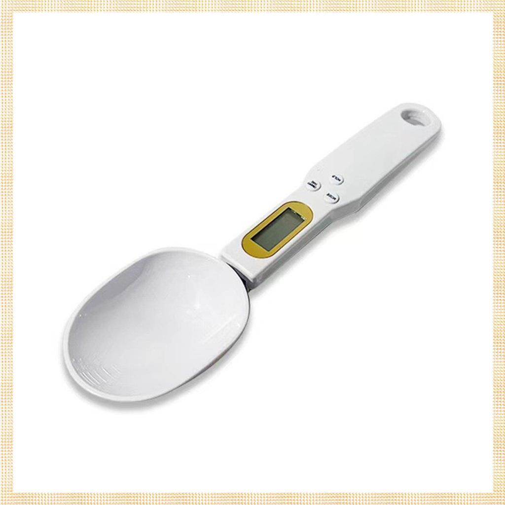 [1ejafnkblh.ph] Spoon Scale Portable Handheld Scale Coffee Called High - Kitchen Scale 1 ชิ้นสีขาว