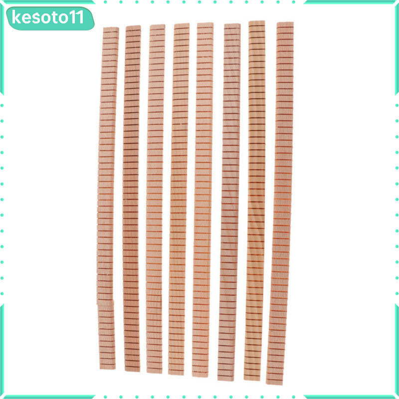 [kesoto11] 8 ชิ้น Spruce Guitar Binding Purfling Strip Edge Guitar Trim Inlay Parts