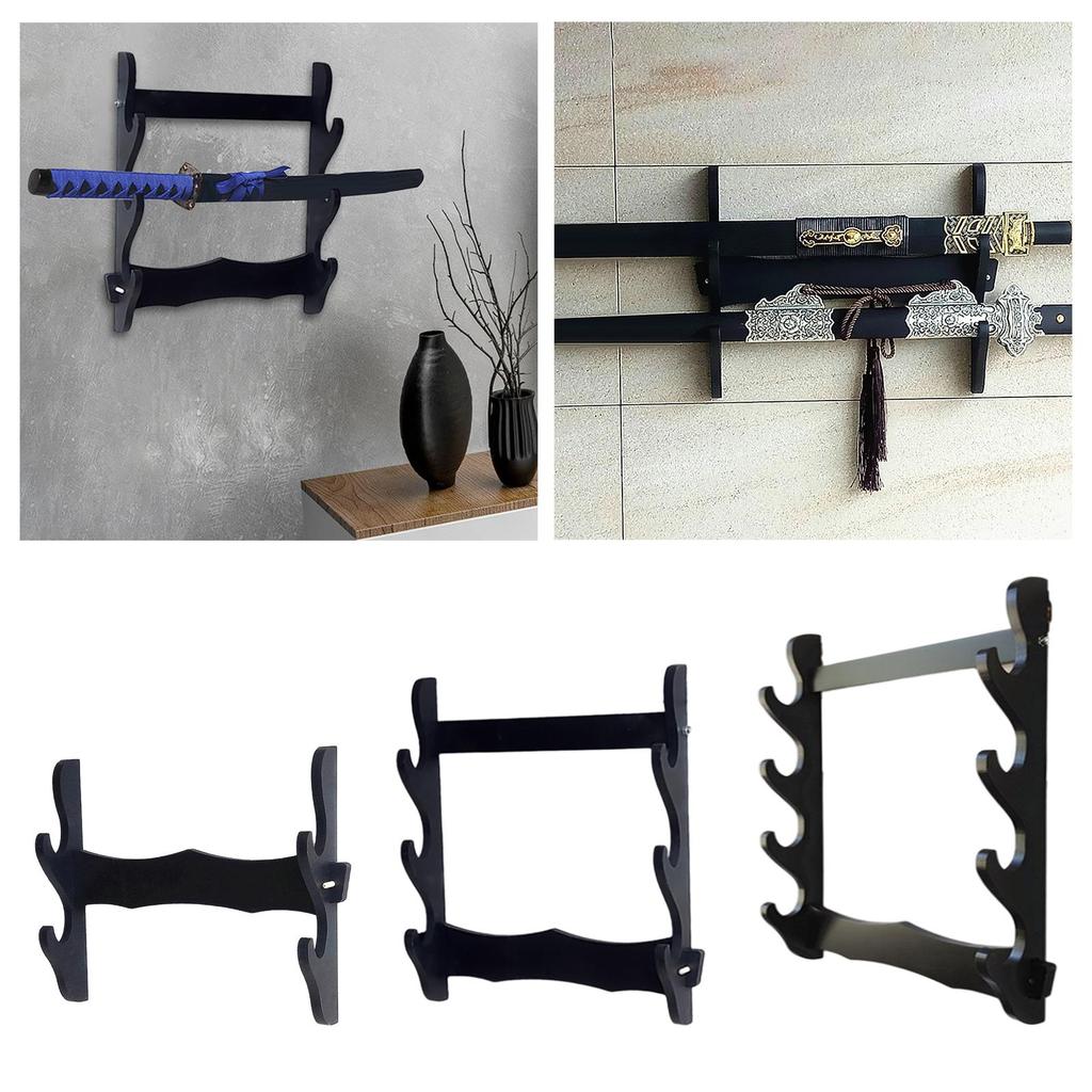 [Lszcx6l] Samurai Sword Stand Support Storage Holder Japanese Samurai Sword Bracket for