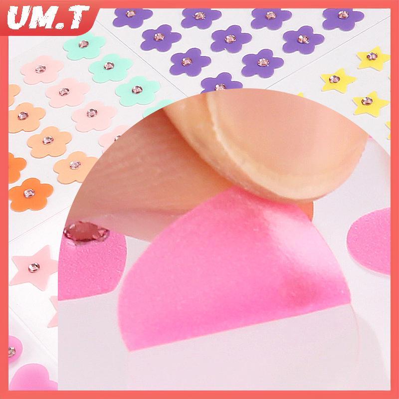 UM.T แผ่นแปะสิวสีสันสดใส Skin Care Stier คอนซีลเลอร์ Facial Spot เครื่องมือแต่งหน้าความงาม null