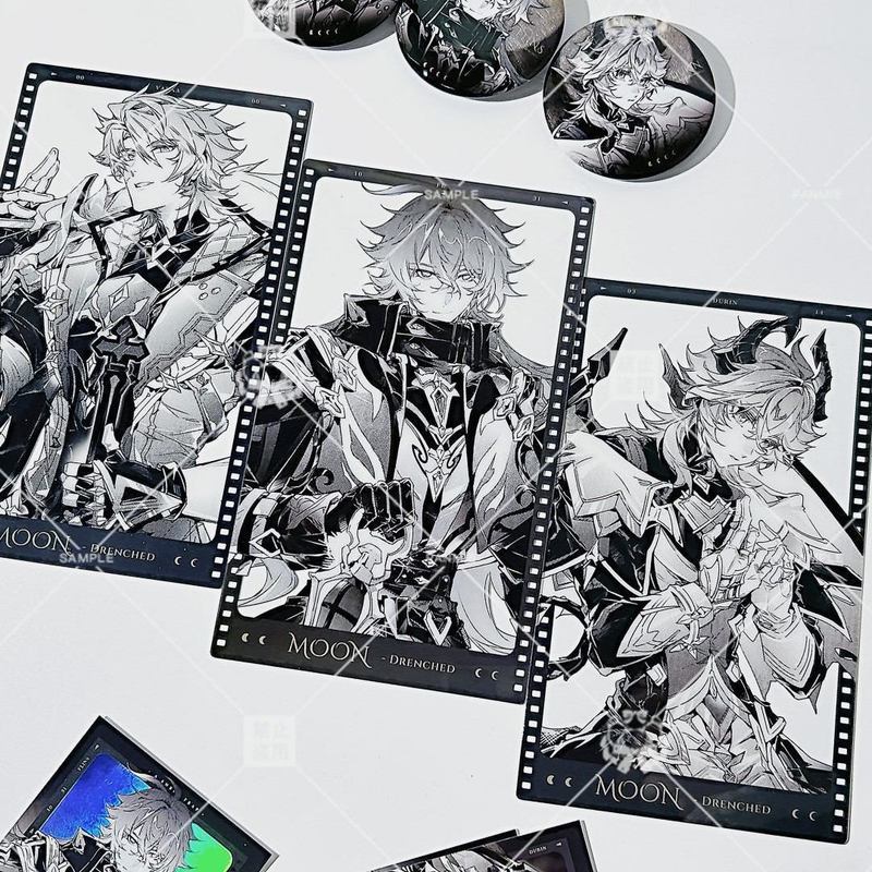 [Bota Shop] Genshin Dulin Filins Falga ป้ายอะนิเมะเกมโพลารอยด์การ์ดโปสการ์ด HM