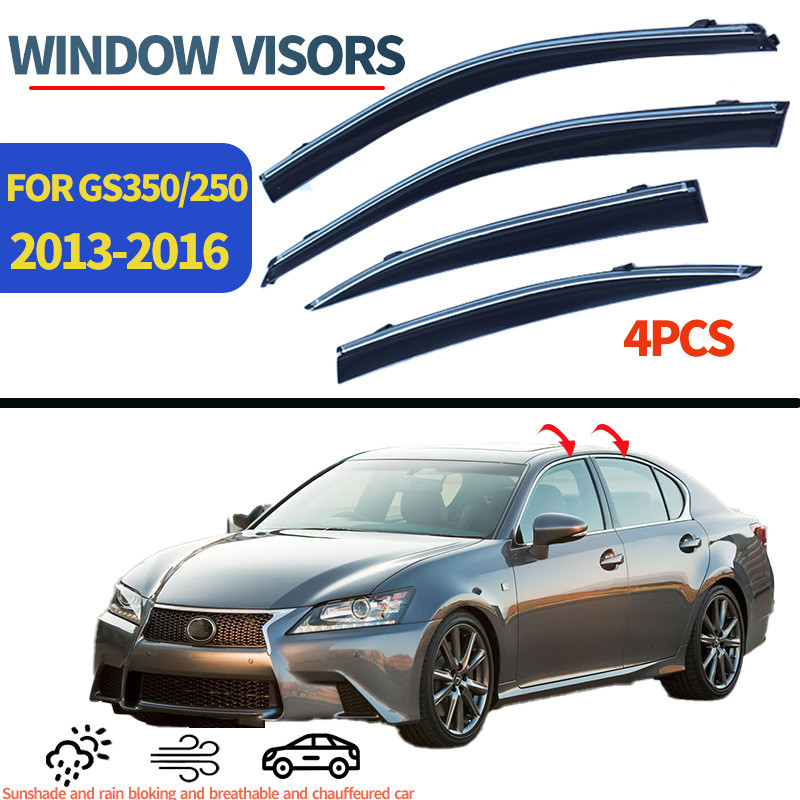 ใช้ได้กับ Lexus GS300 หน้าต่าง Lexus GS350 13-16 แผ่นบังฝน