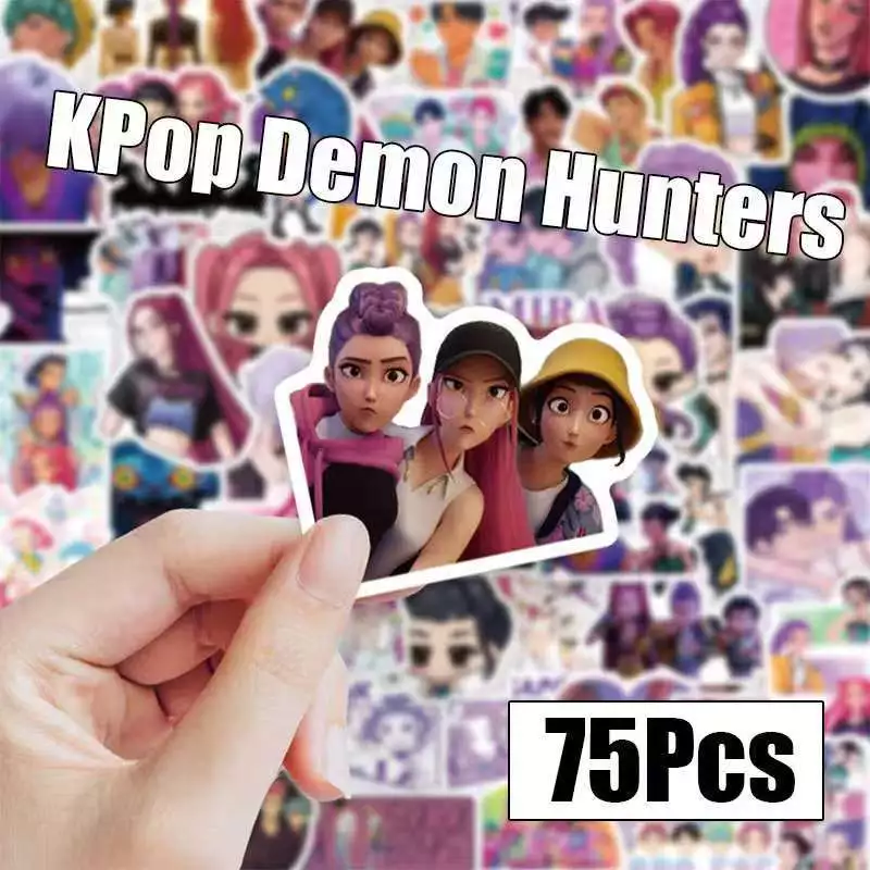 【🇹🇭พร้อมส่ง】KPop Demon Hunters สติกเกอร์ HUNTR/X rumi zoy mira 75 ชิ้นสติกเกอร์ Saja Boys Jinu เด็ก atby โรแมนติก mystery Collection สติกเกอร์เด็ก