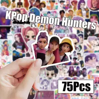 【🇹🇭พร้อมส่ง】KPop Demon Hunters สติกเกอร์ HUNTR/X rumi zoy mira 75 ชิ้นสติกเกอร์ Saja Boys Jinu เด็ก atby โรแมนติก mystery Collection สติกเกอร์เด็ก