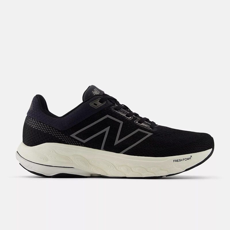 New Balance Fresh Foam X 860 v14 ขนาดกว้าง สำหรับผู้ชาย สีดำ/แฟนทอม/ซีแซลต์