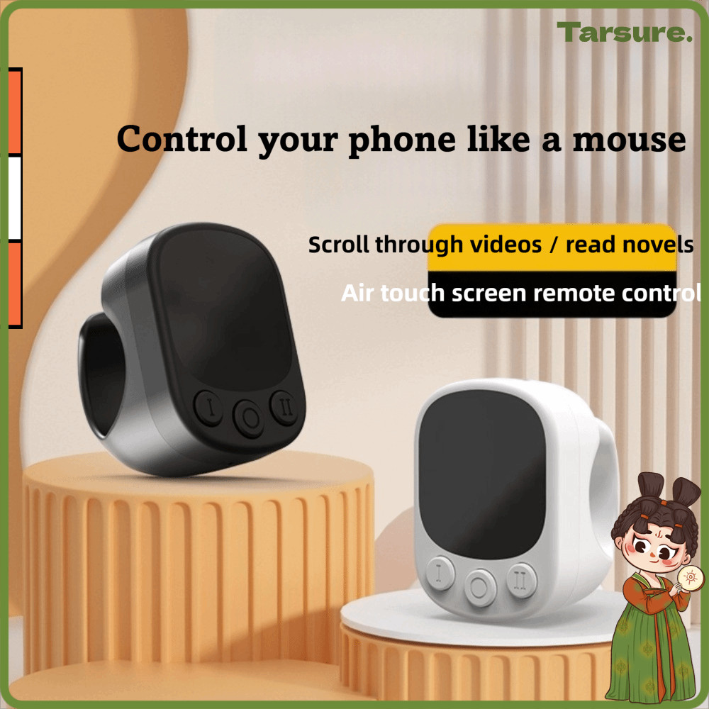TARSURETH Touchscreen Controller, Clicker อย่างต่อเนื่อง Auto Screen Clicker Bluetooth Ring Remote, 