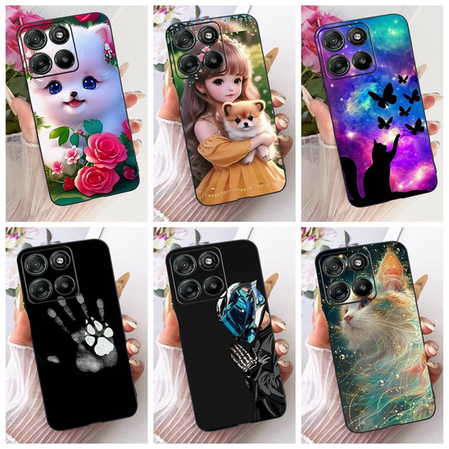 แฟชั่นสําหรับ Motorola Moto G67 กรณีสําหรับ Moto G67Power เคสโทรศัพท์การ์ตูนนุ่มกันกระแทกปกหลัง