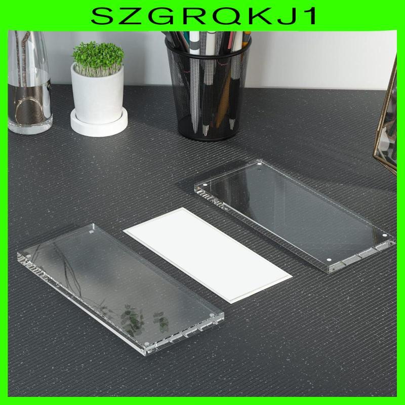 [szgrqkj1] อะคริลิคโปร่งใส Dollar Bill Display Frame Magnetic Protector Stable Holder สําหรับ Ticket