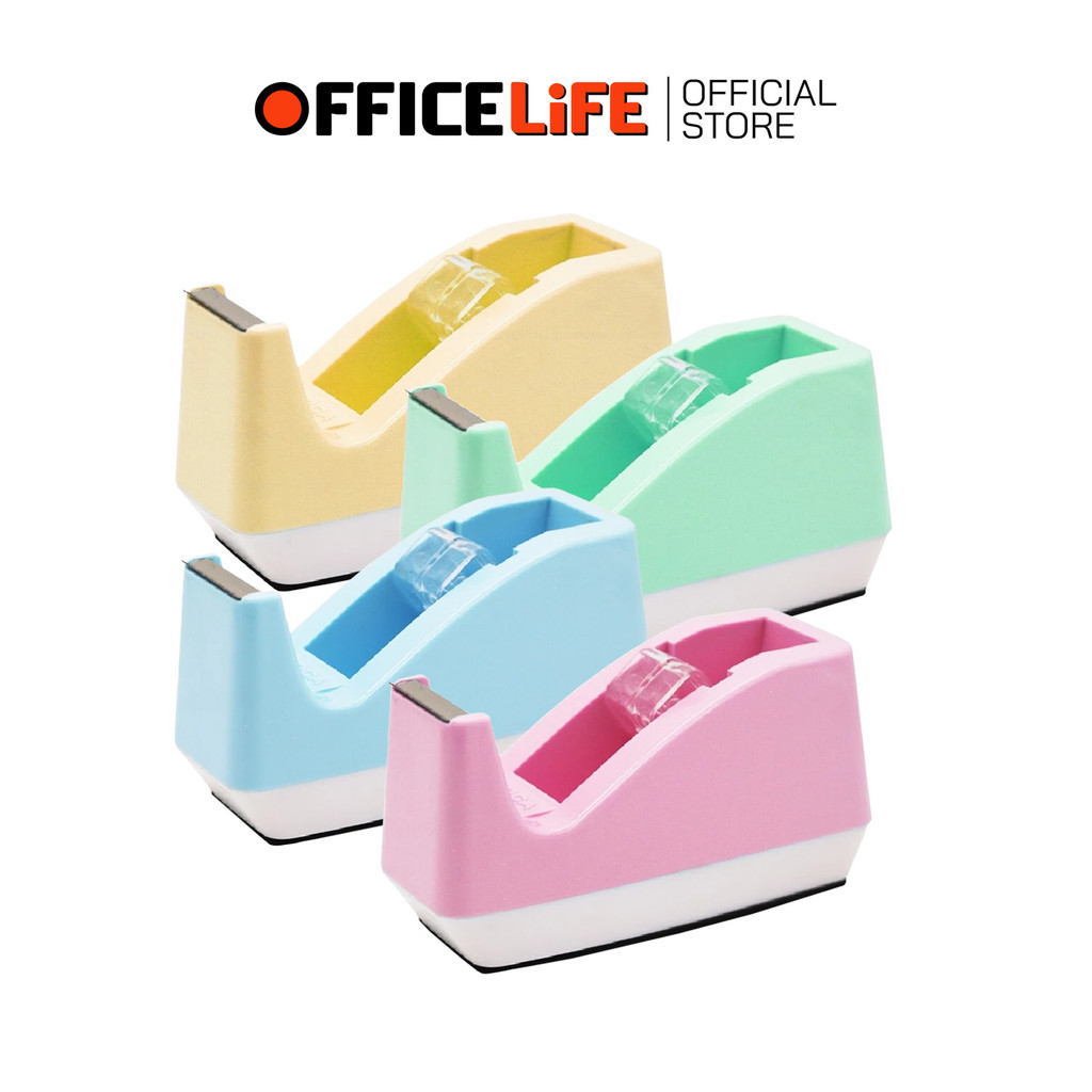ORCA (ออร์ก้า) แท่นตัดเทป ที่ตัดเทป No.15 รุ่น PASTEL แกน 1 นิ้ว สีสันสดใส ( 1 แท่น คละสี )