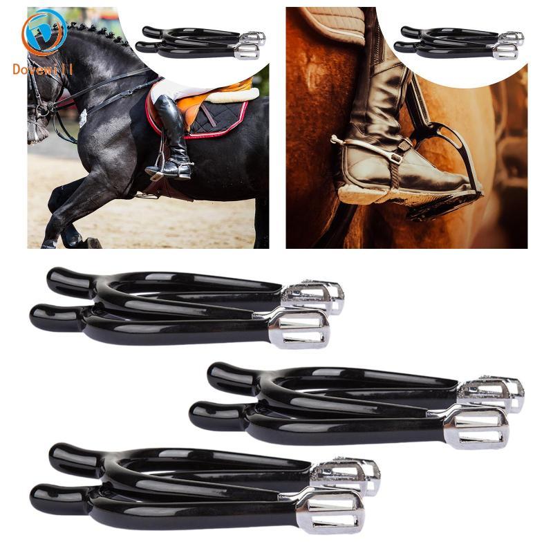 [Dovewill] Western Cowboy Horse Spurs สังกะสีอัลลอยด์ทนทาน Boot Spurs สําหรับฟาร์ม Ranch การใช้งานกา