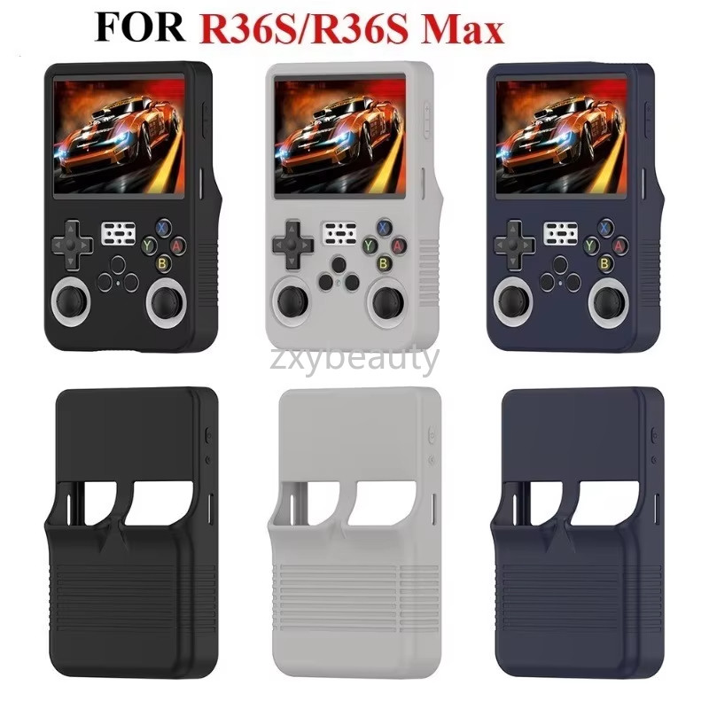 ปลอกซิลิโคนสําหรับ Anbernic R36 Max R36S เกมคอนโทรลเลอร์กรณีคอนโซลเกมมือถือกล่องเก็บฝาครอบกันกระแทก
