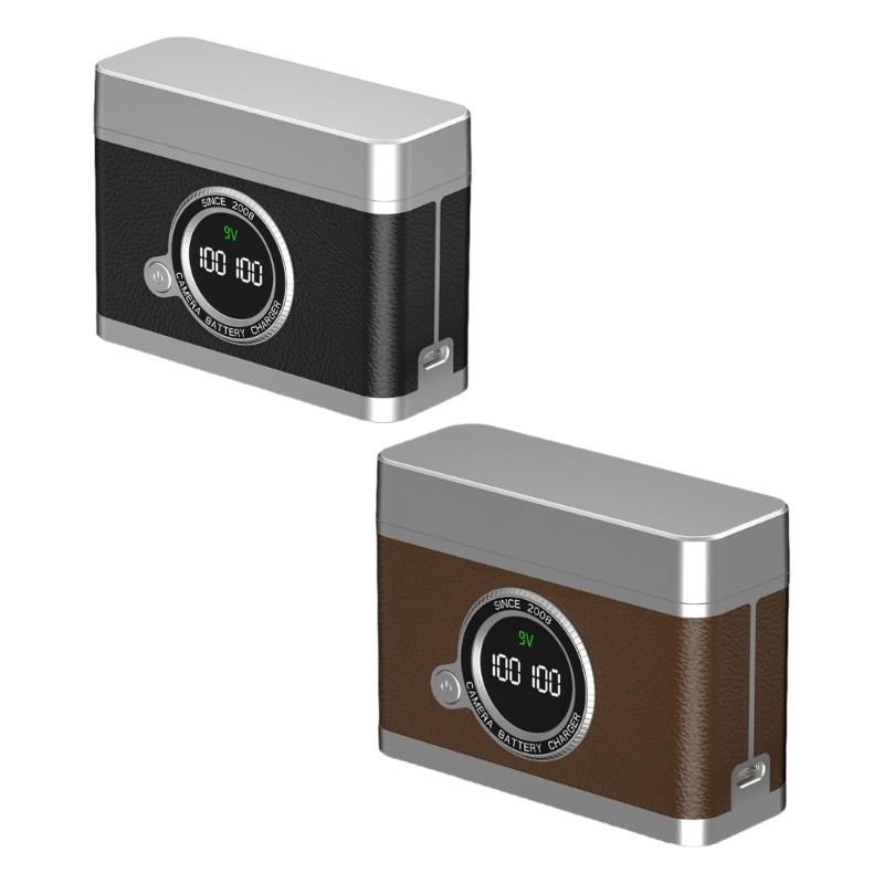 QUU อัจฉริยะฐานชาร์จ LCD Power Station เหมาะสําหรับ E6NH E6P E6N R5 5D4 5D3 80D 70D