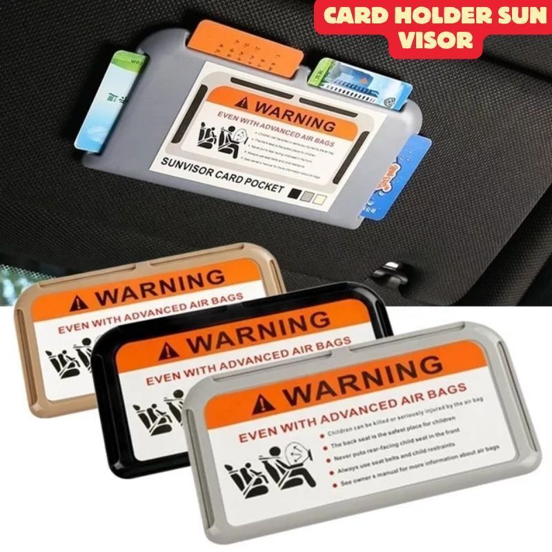 E-Toll Card Holder Sun Visor Car Toll Etol Etoll Money Emoney Ticket Parking Atm Card Ticket Slot Ho