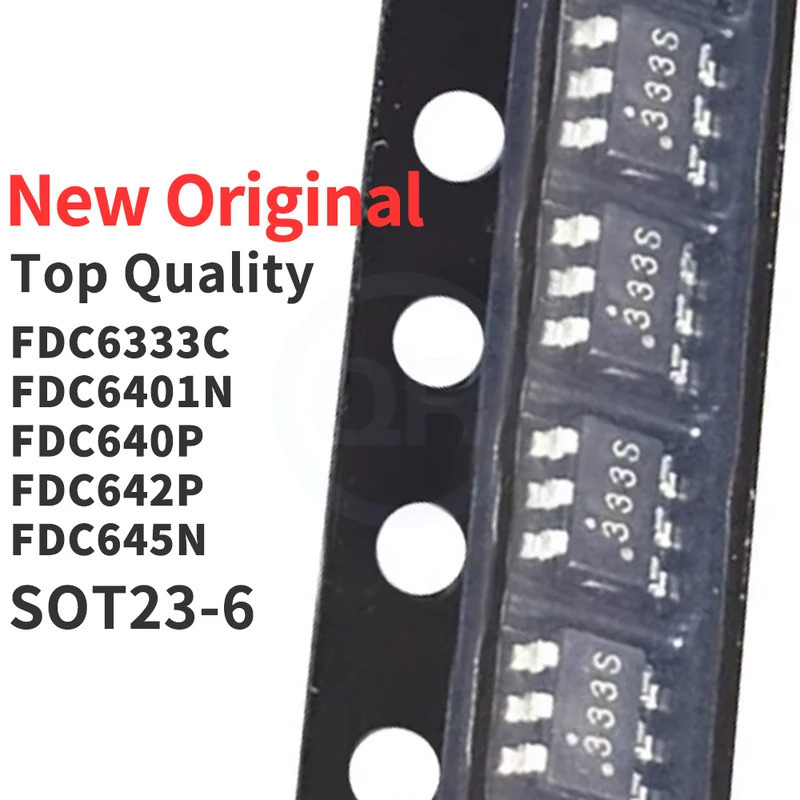 5PCS FDC6333C FDC6401N FDC640P FDC642P FDC645N SOT23-6 333 401 640 642 645 ชิป ic