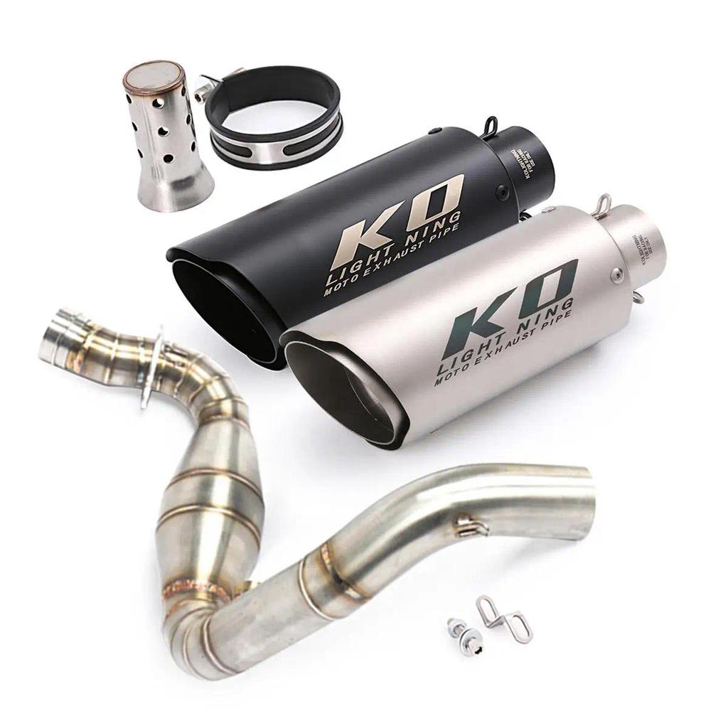 สลิปออนสำหรับ BMW G310GS G310R รถจักรยานยนต์ระบบไอเสียเต็มรูปแบบท่อลิงค์ 51 มม. DB Killer ท่อไอเสียห