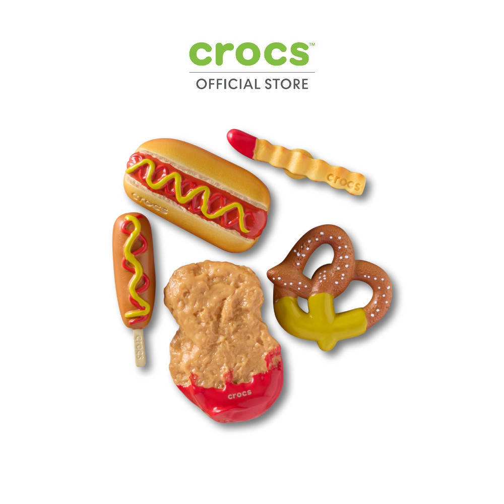 CROCS ตัวติดรองเท้า JIBBITZ™ YUM DIPPED JUNK FOOD 5 PACK รุ่น 10017920 Multicolor