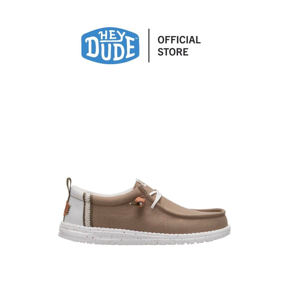 HEYDUDE รองเท้าลำลองผู้ชาย WALLY CRAFT LINEN รุ่น 43086-2KR - TIMBER/SILVER BIRCH
