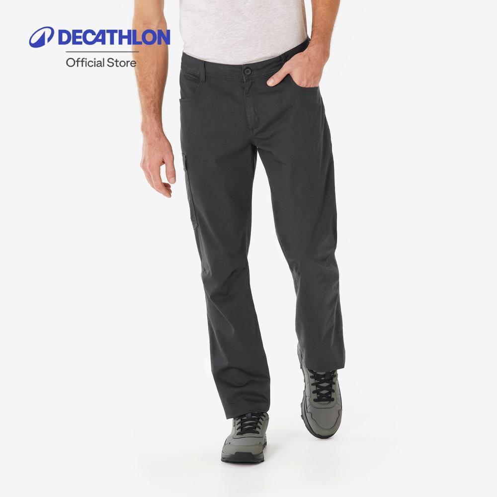 Decathlon Men’S Hiking Trousers Nh100 กางเกงเดินป่าขายาวสำหรับผู้ชาย รุ่น Nh100 - Grey