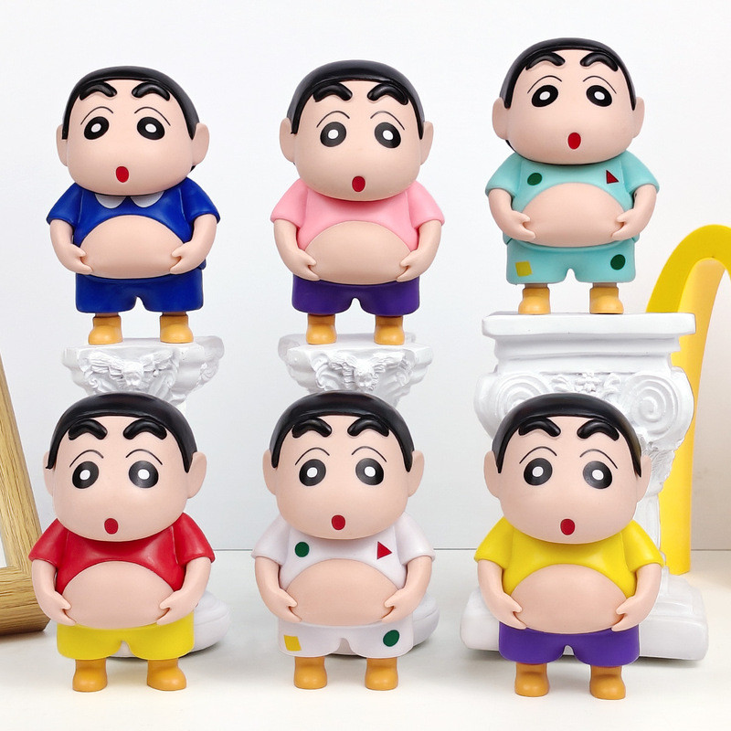 Crayon Shin-Chan Hand-Made Mystery Box Pinch Belly Shin-Chan Decompression Desktop Jewelry อินเทรนด์
