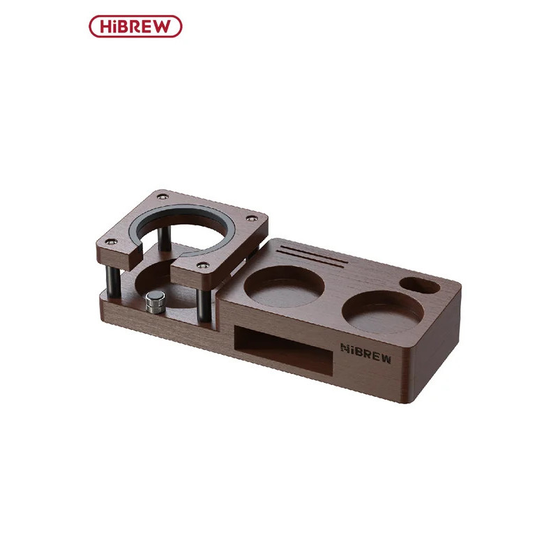 HiBREW ไม้ Tamping Station Tamper ผู้ถือ 51/58 มม. Portafilter ผู้ถือกรองหน้าจอ Espresso จําหน่ายสํา