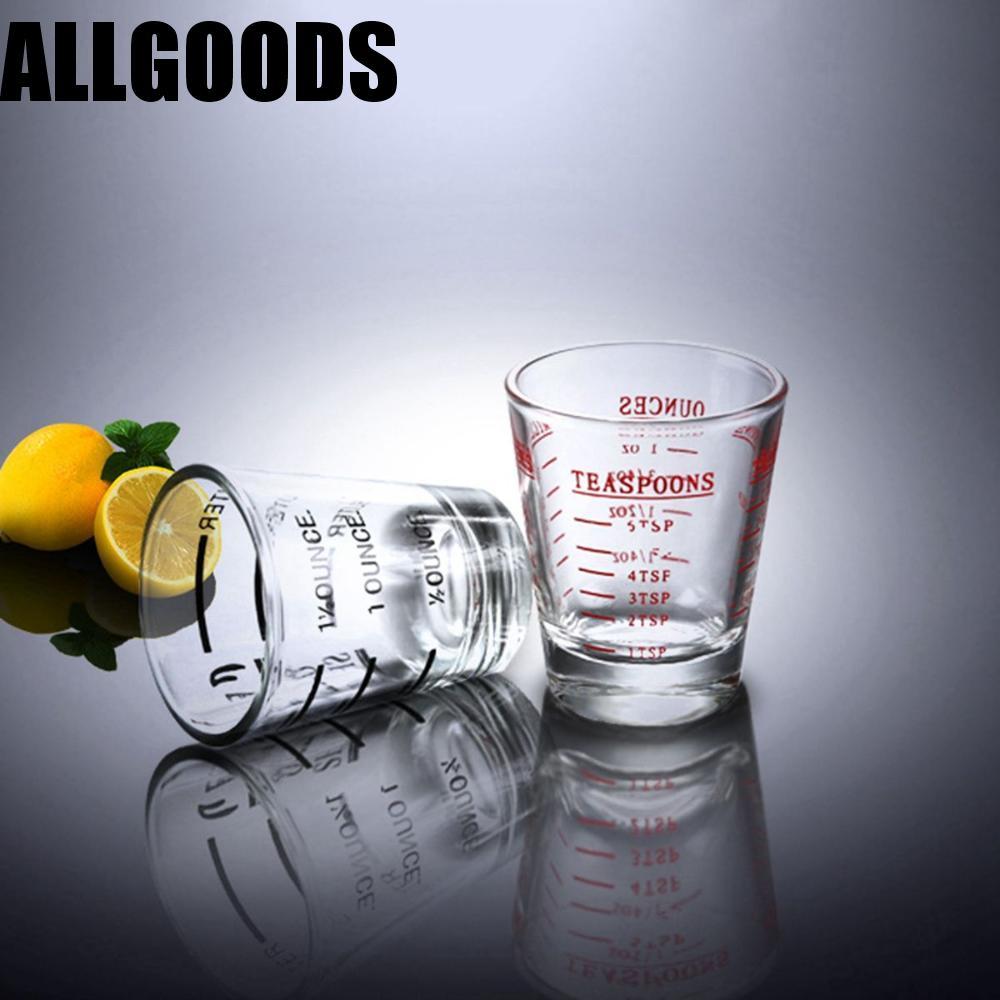 ALLGOODS Jigger Coffee Espresso Bar Accessories แก้วช็อตสําหรับงานหนัก