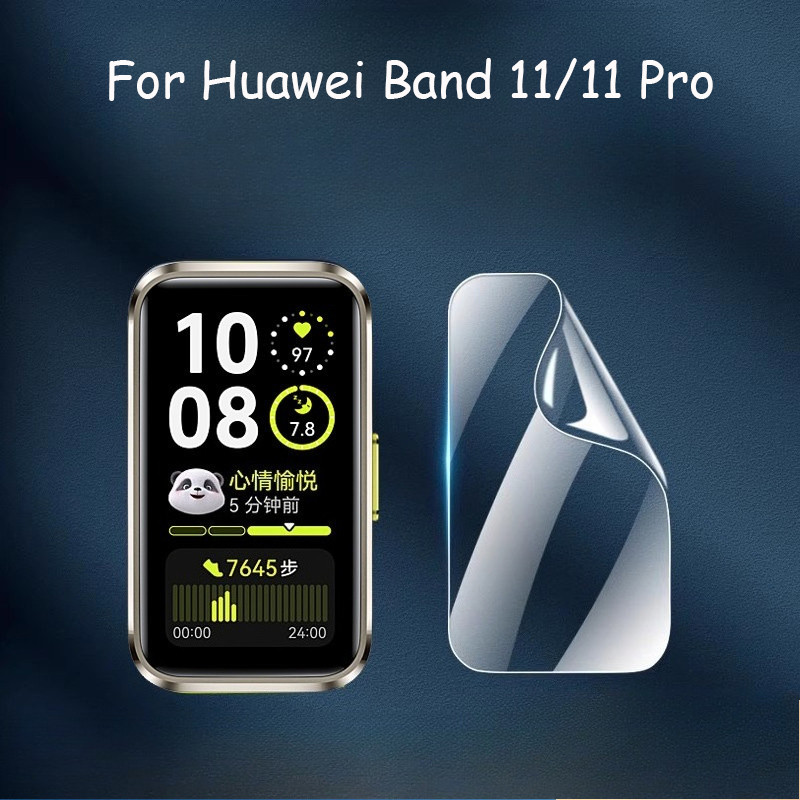 2PCS Soft TPU Hydrogel ฟิล์มป้องกันฟิล์มสําหรับ Huawei Band 11 Band 11 Pro Smartwatch ป้องกันหน้าจอ Anti-scratch HD นาฬิกาฟิล์ม