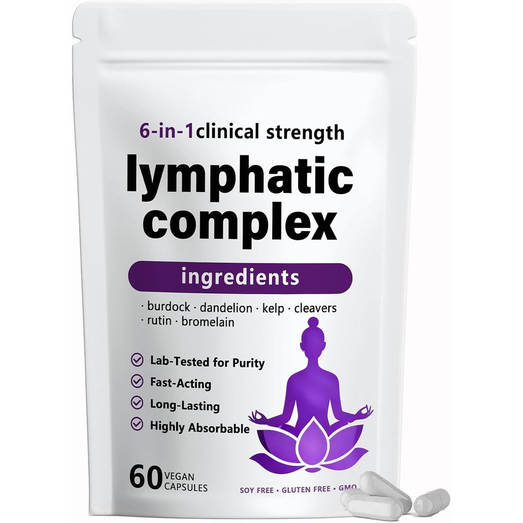 RESONA 6-in-1 Lymphatic Complex Capsules – ขยายการระบายน้ําน้ําเหลือง, Balancing cortisol & Skin Vit