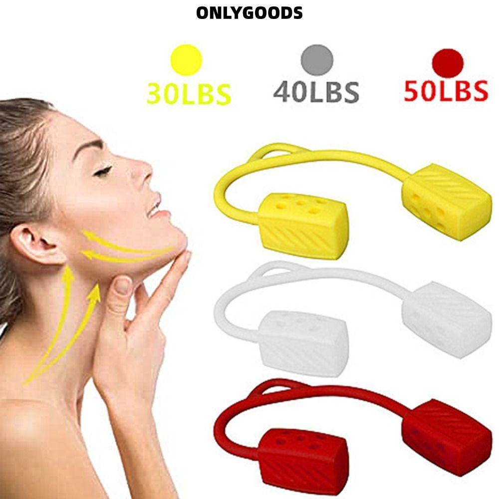 ONLYGOODS Jaw Exerciser, 30/40/50lbs อัพเกรดคอ Toning, ผู้หญิงผู้ชายคางคู่ลดอาหารซิลิกาเจล Face กล้า