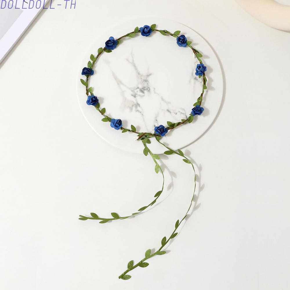 [Dolldoll]Vibrant Headpiece with 9 Flower Blooms Ideal for Celebrations and Outdoor Events