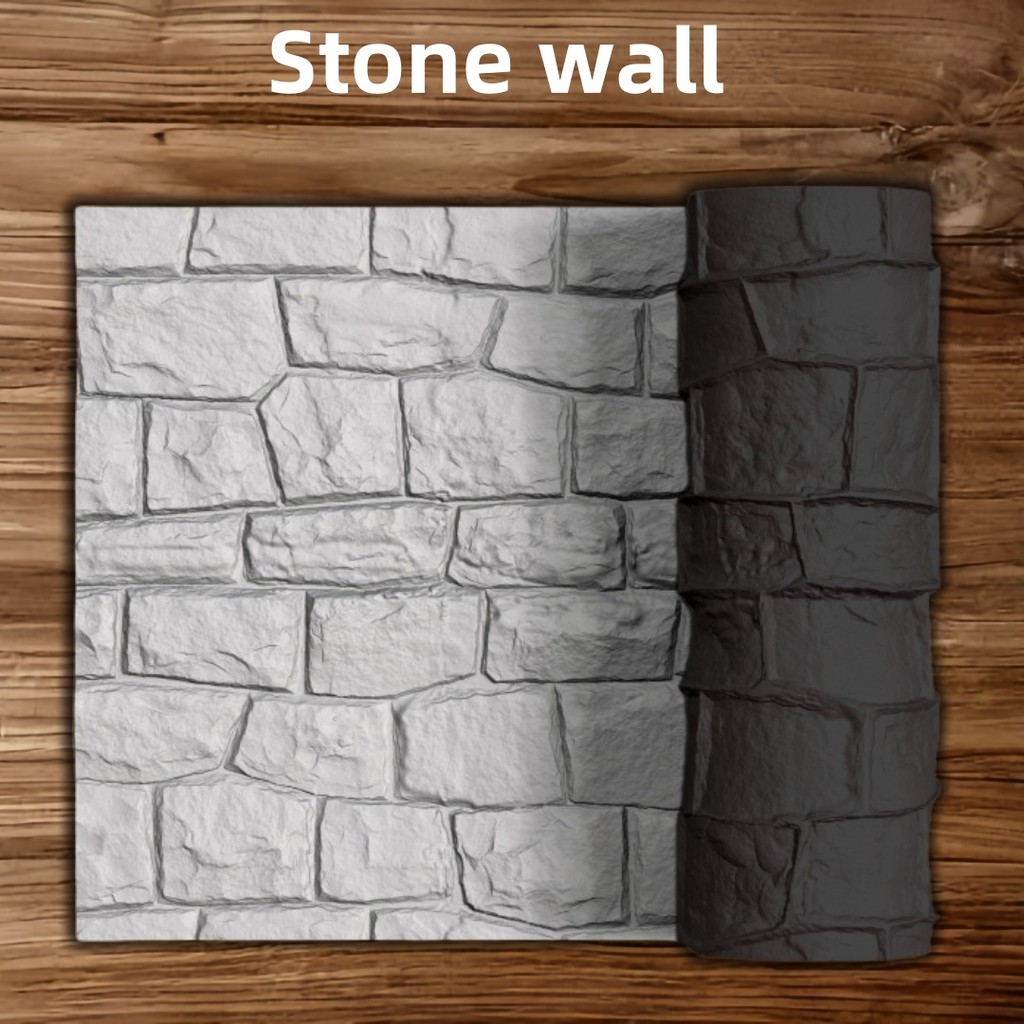 Spot Goods#War Hammer40K Dungeons and Dragons 3D Terrain/Wall tiles6Optional Roller12.5cm Mold