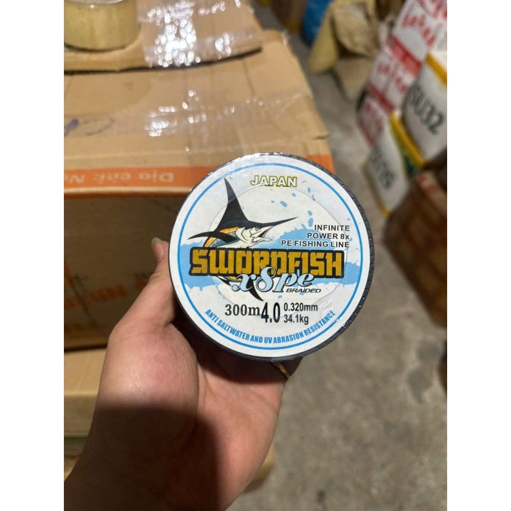 SWORDFISH ร่ม PE X8 SWORDFISH JAPAN 7 สี 300m